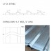 FixtureDisplays® 10 Sheets of Corrugated Metal Roof Sheets Galvanized Metal 11525
